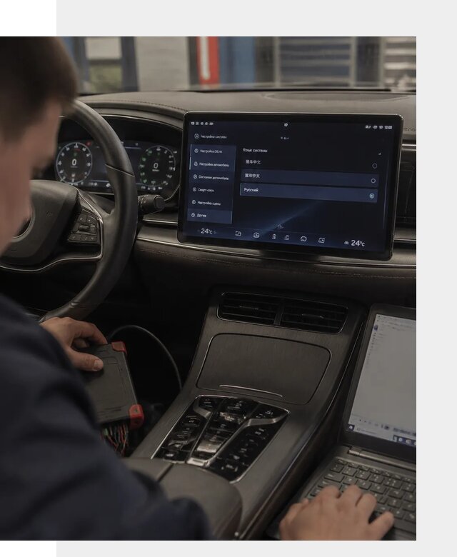 Русификация автомобиля BYD HAN для эксплуатации в Тихвине